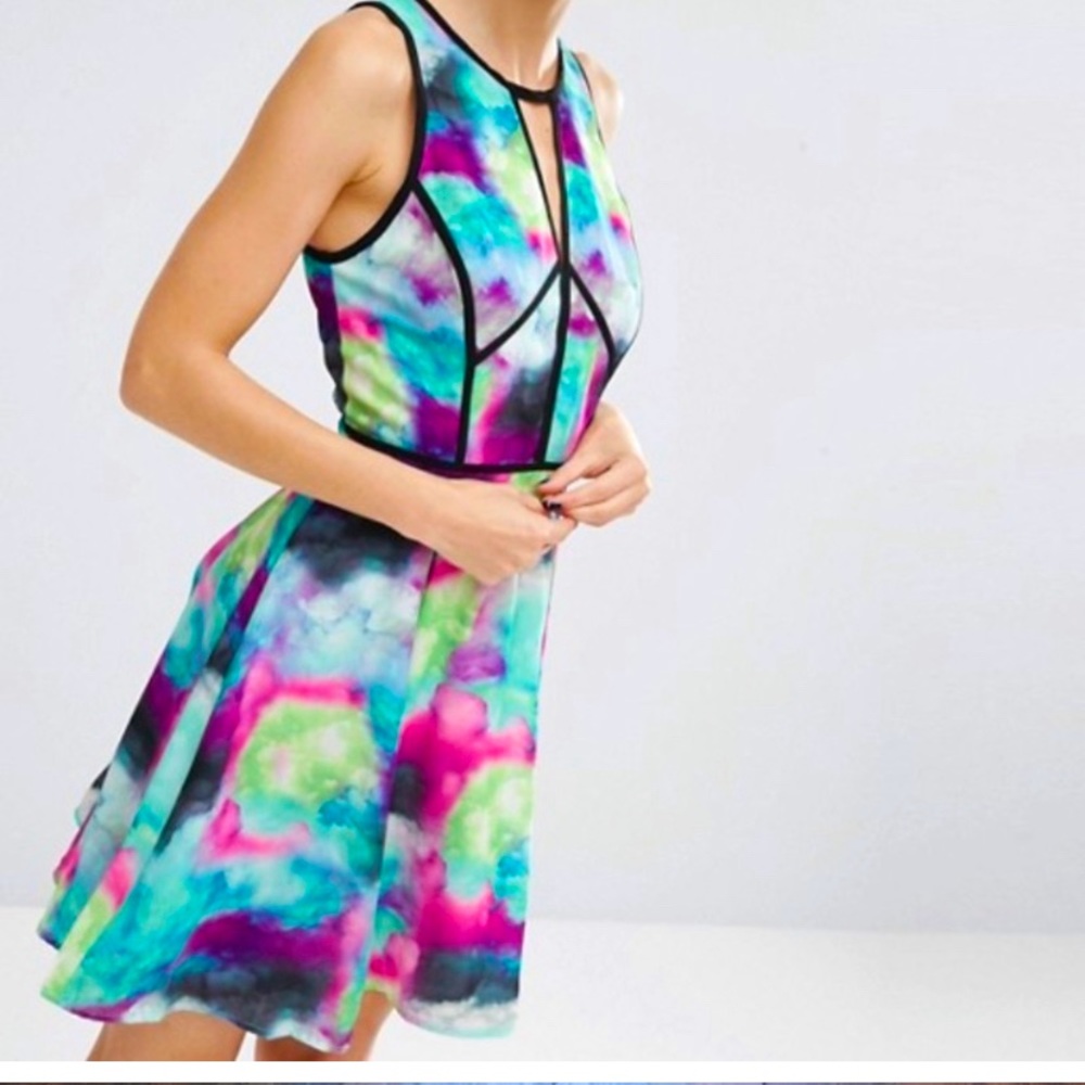 Adeline Rae Cocktail dress in Tie Dye